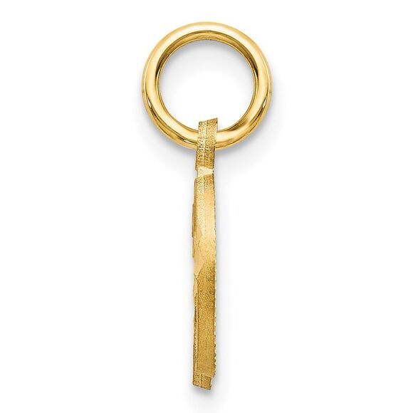14k Yellow Gold, Isabelle Collection, Mini Letter D Initial Charm - Picture 2 of 5